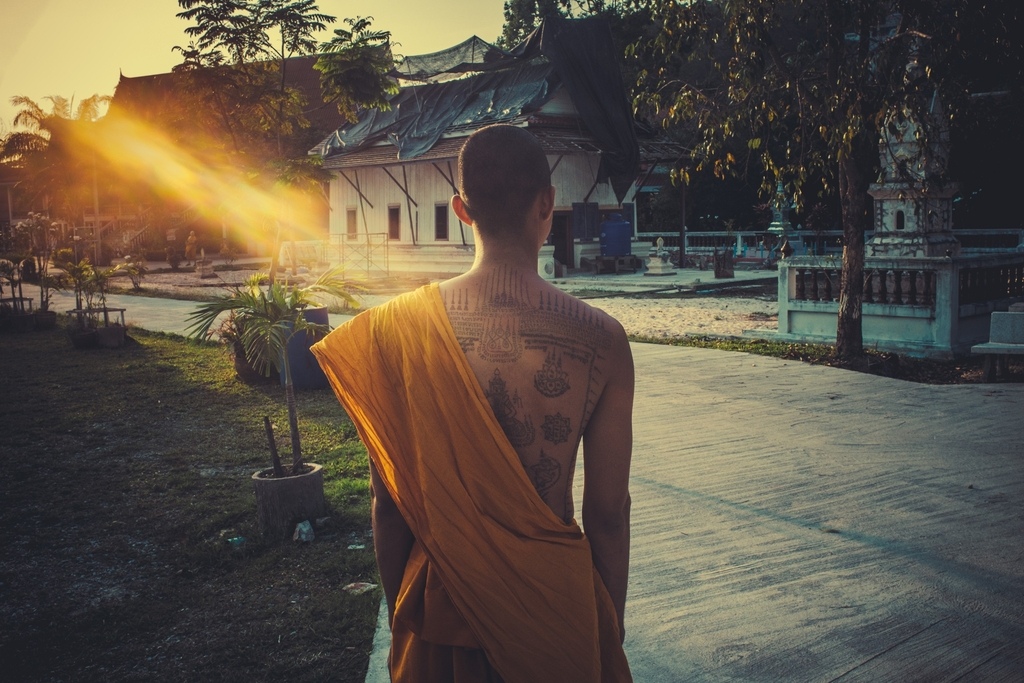 Тату на спине мужчина 